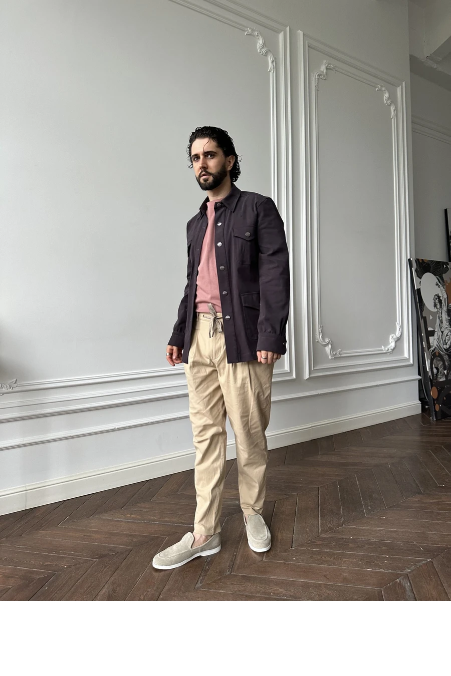  Overshirt Чикаго чернильный
