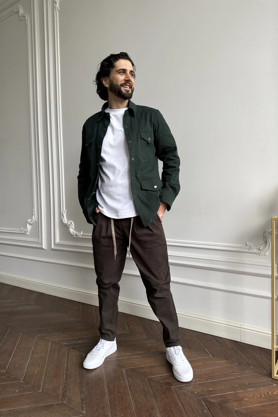  Overshirt Даллас изумрудный